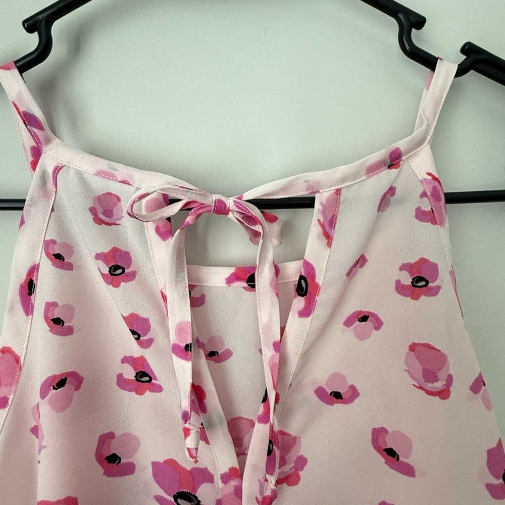 CAbi Floating Poppies Sleeveless Blouse - Picture 2 of 4